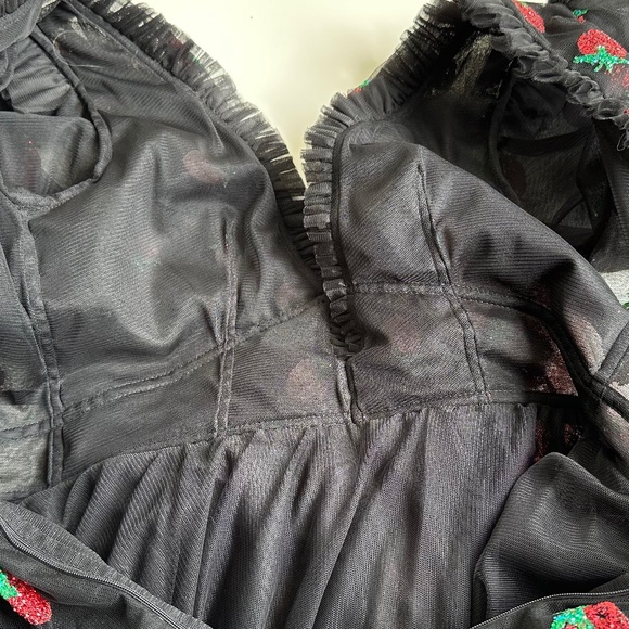 Lirika Matoshi Strawberry Dress Medium Black - Picture 11 of 12